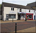 Three shops at the eastern end of Brunswick Road, Buckley