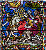 SK9771 : Stained glass window detail, Lincoln Cathedral by Julian P Guffogg