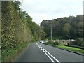 A523 bend near Woodside Bungalow