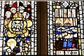 NY4430 : Greystoke, St. Andrew's Church: The great east window with its fine medieval glass (detail) 6 by Michael Garlick