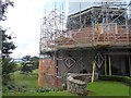 A-la-Ronde house swathed in scaffolding for roof repairs