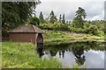 NU0702 : Boathouse, Nelly's Moss North Lake by Ian Capper