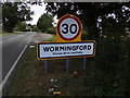 Wormingford Village Name sign