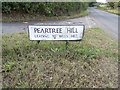 TL9132 : Peartree Hill sign by Geographer