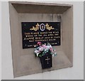 Memorial to Joanne Reilly, an innocent victim of the Troubles