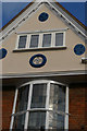 Stowmarket: gable on shop in Bury Street