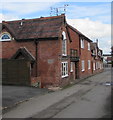 Brick buildings on the north side of Laundry Lane, Leominster