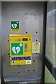 SK9211 : Defibrillator in the old phone box by Bob Harvey