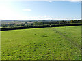 Path across a field behind Town Farm, Kexborough