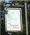 Sign for the Severn Bore public house 