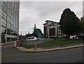 The entrance to Hyde House, The Premier Inn