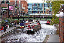 SP0686 : Birmingham Canal Navigations in the city centre by Roger  D Kidd