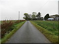 Minor road approaching Millbuie Farm