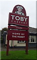 Sign for the Toby Carvery Coldra, Newport