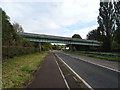 ST4890 : Railway bridge over the A48, Crick by JThomas