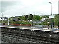 Landscaping on Platform 2 of Carmarthen Station