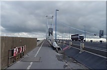 ST5590 : Cycleway and footpath on the Severn Road Bridge  by JThomas