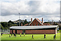 NT2576 : Pavilions, Goldenacre Sports Ground by Ian Capper
