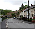 Speed bump across Heol Giedd, Cwmgiedd, Powys