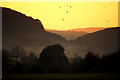 SO6421 : A golden dusk over Pontshill by Jonathan Billinger