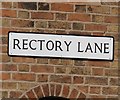 Rectory Lane sign north side