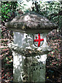 Coal tax boundary post no.54, west of Kewferry Road (detail)