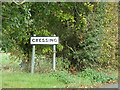 Cressing Village Name sign