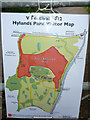 Hylands Park map for 2012 V Festival