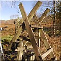 Ruined stile, Glen Ogle