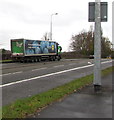 Lidl articulated lorry on the A470 Northern Avenue, Whitchurch, Cardiff