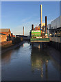 Jack-up barge on the River Hull