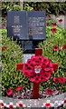 Poppy display in the Garden of Remembrance, Clarence Place, Newport