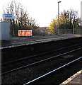 Bilingual railway station name sign Tregatwg/Cadoxton