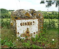 Milestone on Cheltenham Road (A435), Stratton