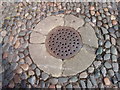 SJ4066 : Possible coal hole and cover in Abbey Square, Chester by Meirion