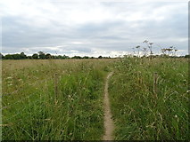 SU0396 : Footpath towards Keynes Country Park by JThomas