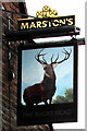 Bucks Head name sign, 42 High Street, Church Stretton