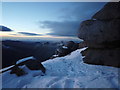 NR9941 : Post-sunset on a winter Goatfell summit by Richard Murchie