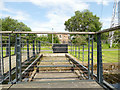 Sliding footbridge over the canal (detail)