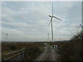 SJ5078 : Gate 6, Frodsham wind farm by Christine Johnstone