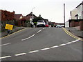ST3090 : Yellow temporary sign, Pillmawr Road, Malpas, Newport by Jaggery