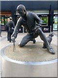 TQ2982 : Matthew Flinders statue, Euston station by Christopher Hilton