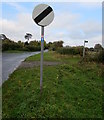 Cycle Route 45 direction sign, School Lane, Whitminster, Gloucestershire