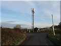 SJ5178 : Mobile phone mast, Brook Furlong, Frodsham by Christine Johnstone