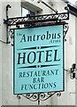 SU1541 : Sign for the Antrobus  Arms Hotel, Amesbury by JThomas