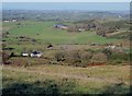 Farms on the northern edge of the Dromara Hills