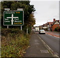 Directions sign alongside the A49, Church Stretton