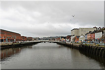 W6772 : River Lee, north channel, Cork by Robin Webster