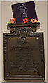 SE6051 : WW1 memorial plaque by Ian S