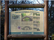 NS1888 : The Arched Bridge information board by Thomas Nugent